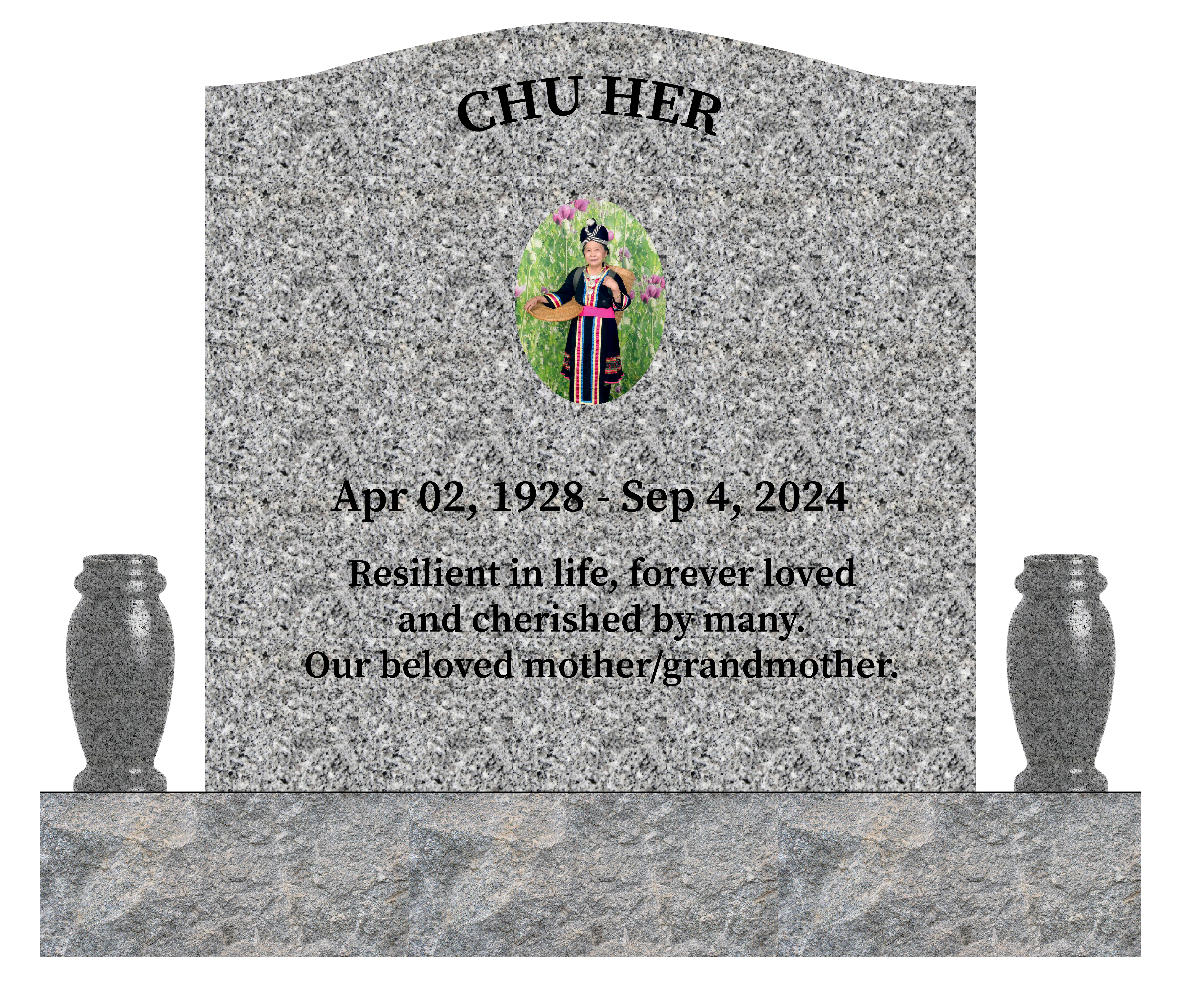 Custom monuments and cemetery markers